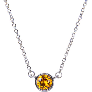 Liza Birthstone January Garnet 17"-18.5" Necklace with 0.25" Crystal Pendant made from Austrian Crystals