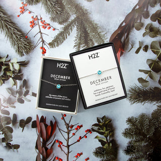 Liza Birthstone January Garnet 17"-18.5" Necklace with 0.25" Crystal Pendant made from Austrian Crystals