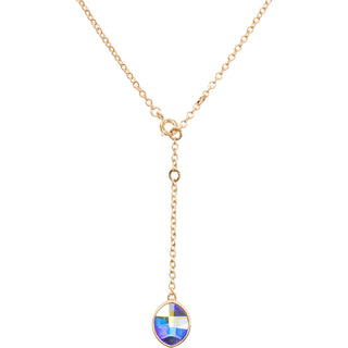 Crystal Aurore Boreal Marquise 12"-14" Austrian Crystal Necklace