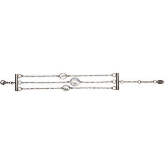 Crystal Blue Shade Marquise 7"-9" Austrian Crystal Tear Drop Bracelet