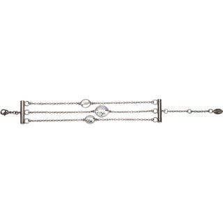 Crystal Blue Shade Marquise 7"-9" Austrian Crystal Tear Drop Bracelet