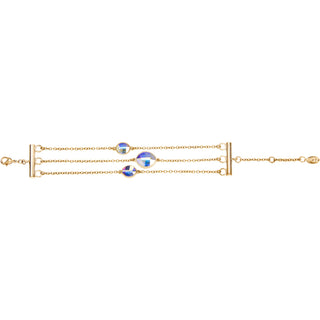 Crystal Blue Shade Marquise 7"-9" Austrian Crystal Tear Drop Bracelet