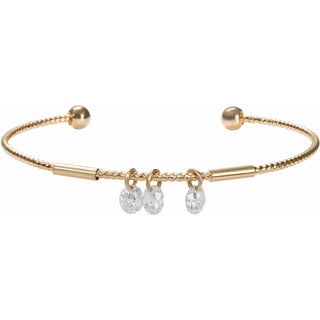 Rosa Crystal 2.5" Open Bangle