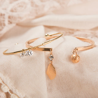 Rosa Crystal 2.5" Open Bangle