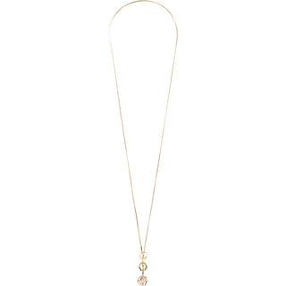 Rose Water Opal Rose Gold Hexagon - 18.5" Austrian Crystal Sweater Necklace