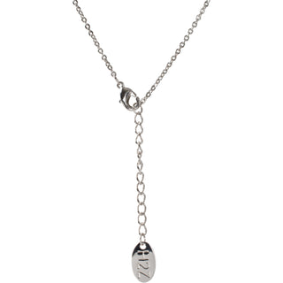 Nana White Opal 16" - 17.5" Rhodium Necklace