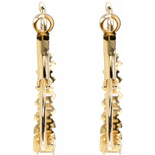 Crystal Classic
in Gold ." Austrian Crystal Hoop Earring