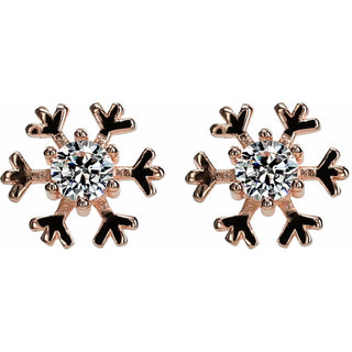 Crystal Snowflake
in Rose Gold CM Austrian Crystal Stud Earrings & Adjustable Ring