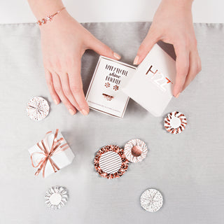 Crystal Snowflake in Rose Gold 1 CM Austrian Crystal Stud Earrings & Adjustable Ring