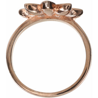 Crystal Flora in Rose Gold 1.5 CM Austrian Crystal Ring Size 7