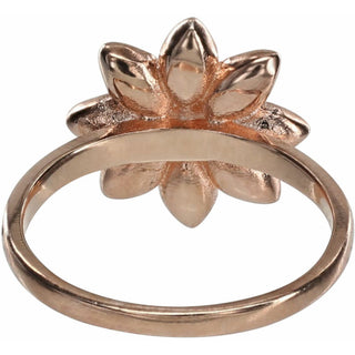Crystal Flora in Rose Gold 1.5 CM Austrian Crystal Ring Size 7