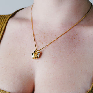 Iridescent Crystal Galactic Rhodium Austrian Element Necklace
