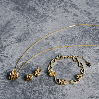 Iridescent Crystal Galactic Rhodium Austrian Element Necklace