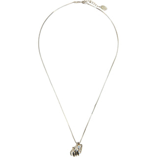 Iridescent Crystal Galactic Rhodium Austrian Element Necklace