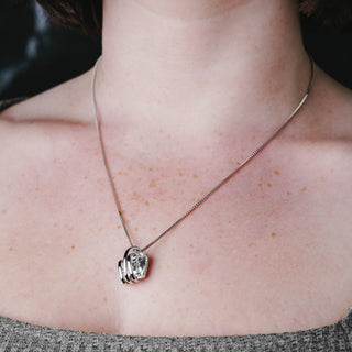 Iridescent Crystal Galactic Rhodium Austrian Element Necklace