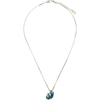 Iridescent Crystal Galactic Rhodium Austrian Element Necklace