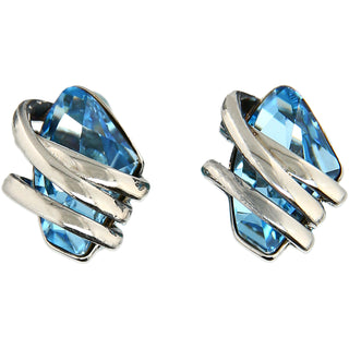 Galactic Rhodium Austrian Element Stud Earrings