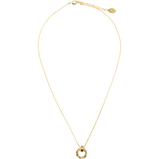 Crystal Golden Shadow Cosmic Gold Plated Austrian Element Necklace