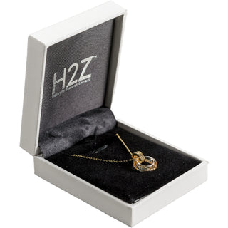 Crystal Golden Shadow Cosmic Gold Plated Austrian Element Necklace