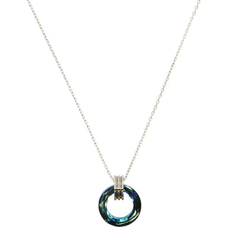Crystal Golden Shadow Cosmic Gold Plated Austrian Element Necklace