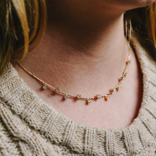 Stunning Crystal in Rose Gold 16.5-18.5" Cubic Zirconia Necklace