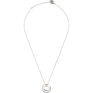 Forever in our Hearts
Clear Crystal 17"-19" Engraved Rhodium Plated Austrian Element Necklace