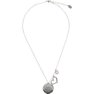 Daughter
Rose Water Opal Crystal 16.5"-20.5" Engraved Rhodium Plated Austrian Element Necklace