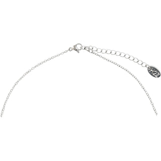 Friend Vitrail Light Crystal 16.5"-20.5" Engraved Rhodium Plated Austrian Element Necklace