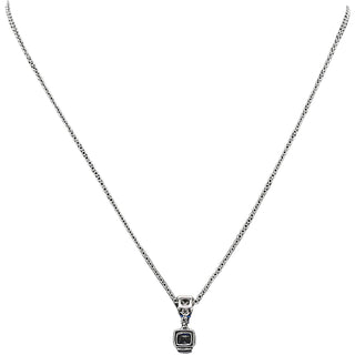 30
Sapphire Zircon 16.5"-18.5" Celebration Rhodium Plated Necklace