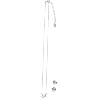 April Crystal 16.5"-18.5" Birthstone Jewelry Gift Set