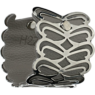 Silver & Gray 2" Infinity Cuff Bracelet