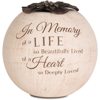 In Memory 5" Round Tealight Candle Holder