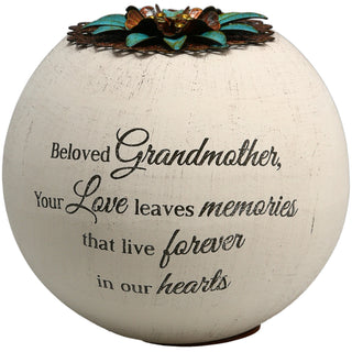 Beloved Grandmother 4" Round Tealight Candle Holder