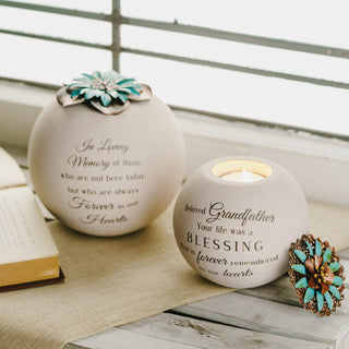 Grandfather 4" Round Tealight Candle Holder