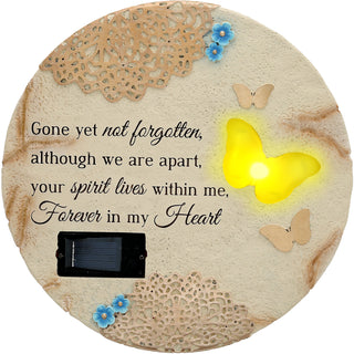 Forever In My Heart 10" Solar Memorial Garden Stone