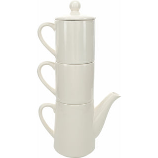 Live, Laugh, Love Tea for Two Set (15 oz Teapot with 2 - 8 oz Cups)