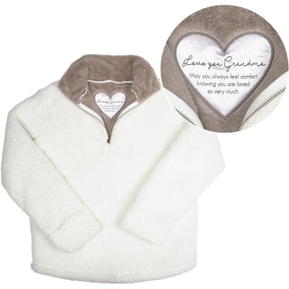 Grandma M Sherpa Pullover Sweatshirt