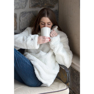 Grandma M Sherpa Pullover Sweatshirt