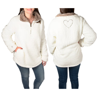 Faith Hope Healing XXL Sherpa Pullover Sweatshirt