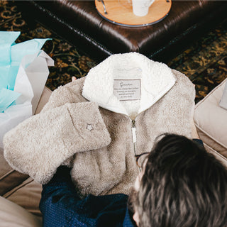 Grandpa S/M Men's Fleece Full Zip Sweatshirt