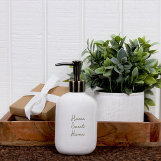 Home Sweet Home Ceramic Soap/Lotion Dispenser