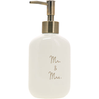 Mr. & Mrs. Ceramic Soap/Lotion Dispenser