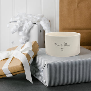 Mr. & Mrs. Double Wick 10 oz 100% Soy Wax Candle
Scent: Tranquility