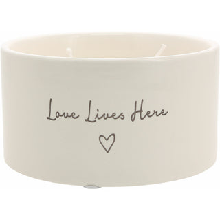 Love Lives Here Double Wick 10 oz 100% Soy Wax Candle
Scent: Tranquility