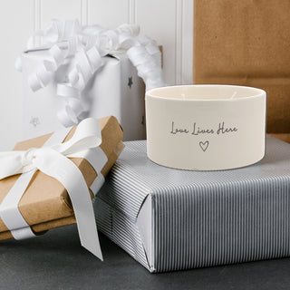 Love Lives Here Double Wick 10 oz 100% Soy Wax Candle Scent: Tranquility