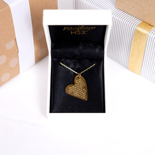 Daughter 18.5" Gold Plated Engraved Necklace