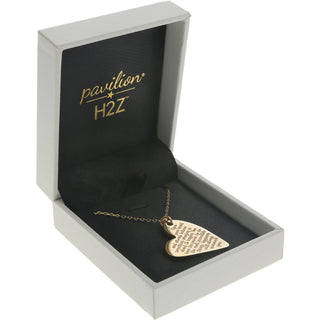 Believe 18.5" Gold Plated Engraved Necklace