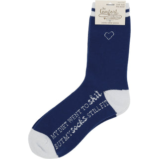 My Diet Ladies Crew Socks