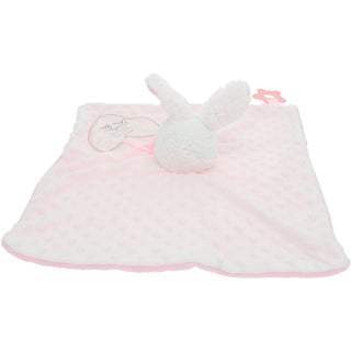 Somebunny Pink Lovey Lovey Blanket Bunny with Teether