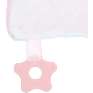 Somebunny Pink Lovey Lovey Blanket Bunny with Teether